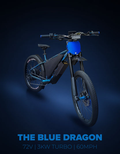 THE BLUE DRAGON 72v 6kw ebike