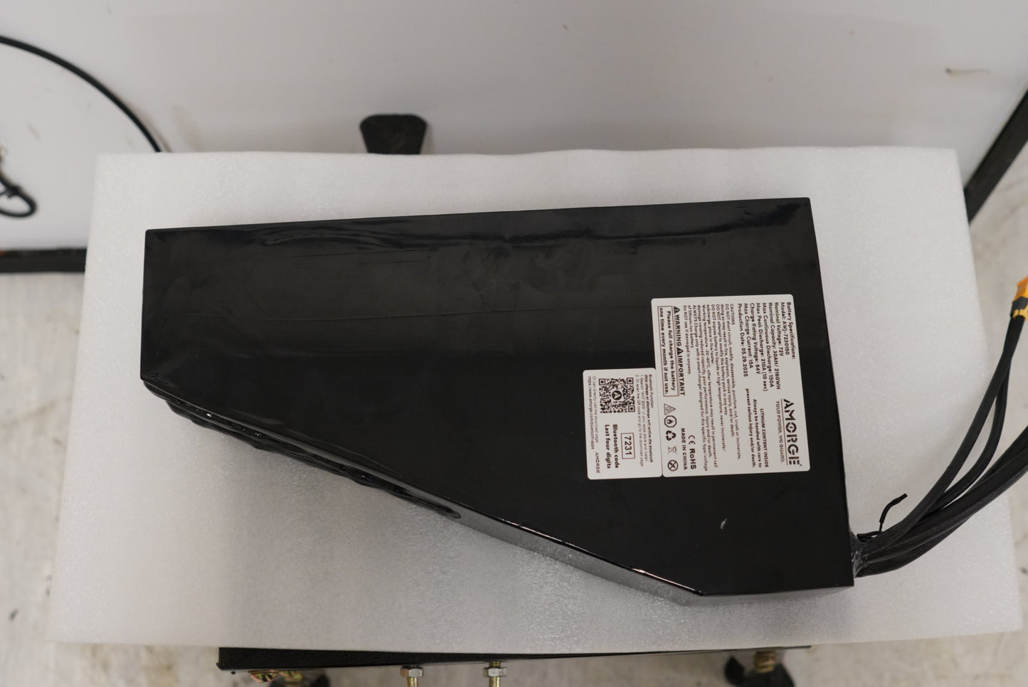 72v 30ah Samsung 50s fully copper sheet triangle Ebike battery